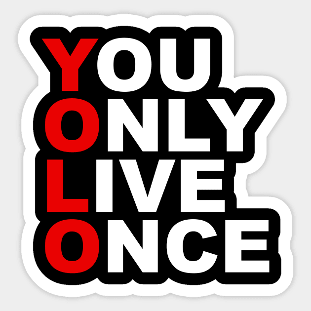 YOLO Sticker by TheCosmicTradingPost